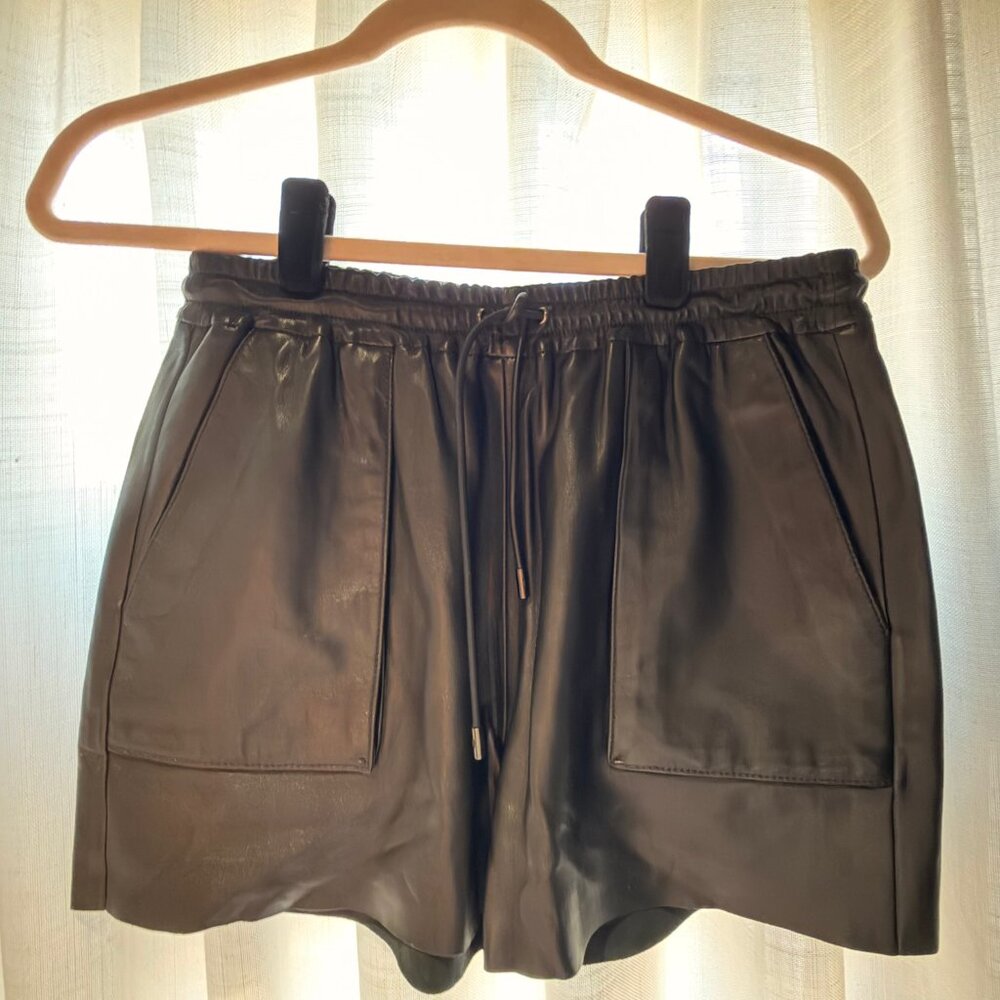 Tom Ford Black Leather Shorts